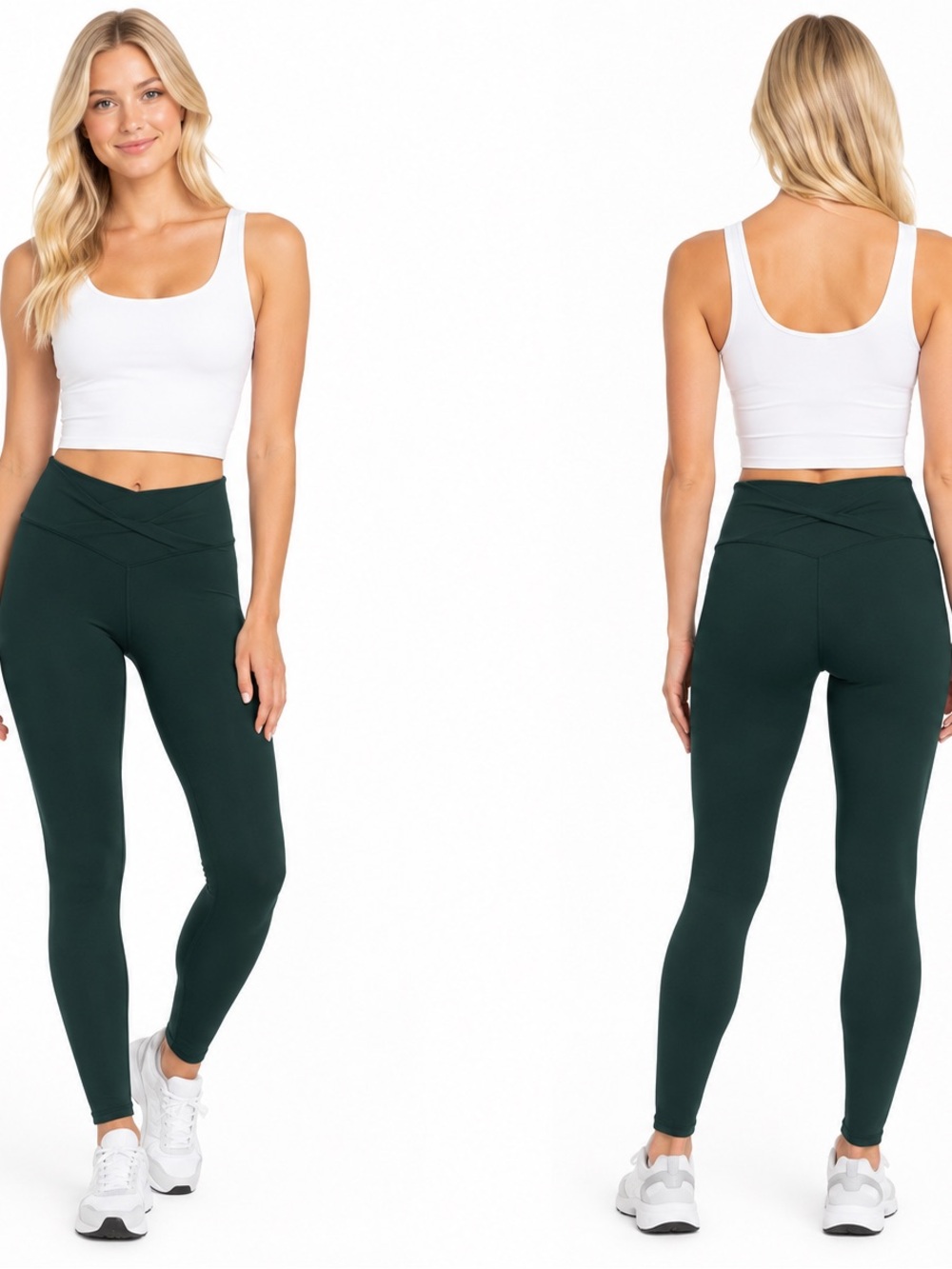 Aerie Offline High-Waist  7/8 Leggings in Dark Green Size Medium